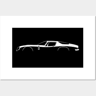 Bizzarrini 5300 GT Strada Silhouette Posters and Art